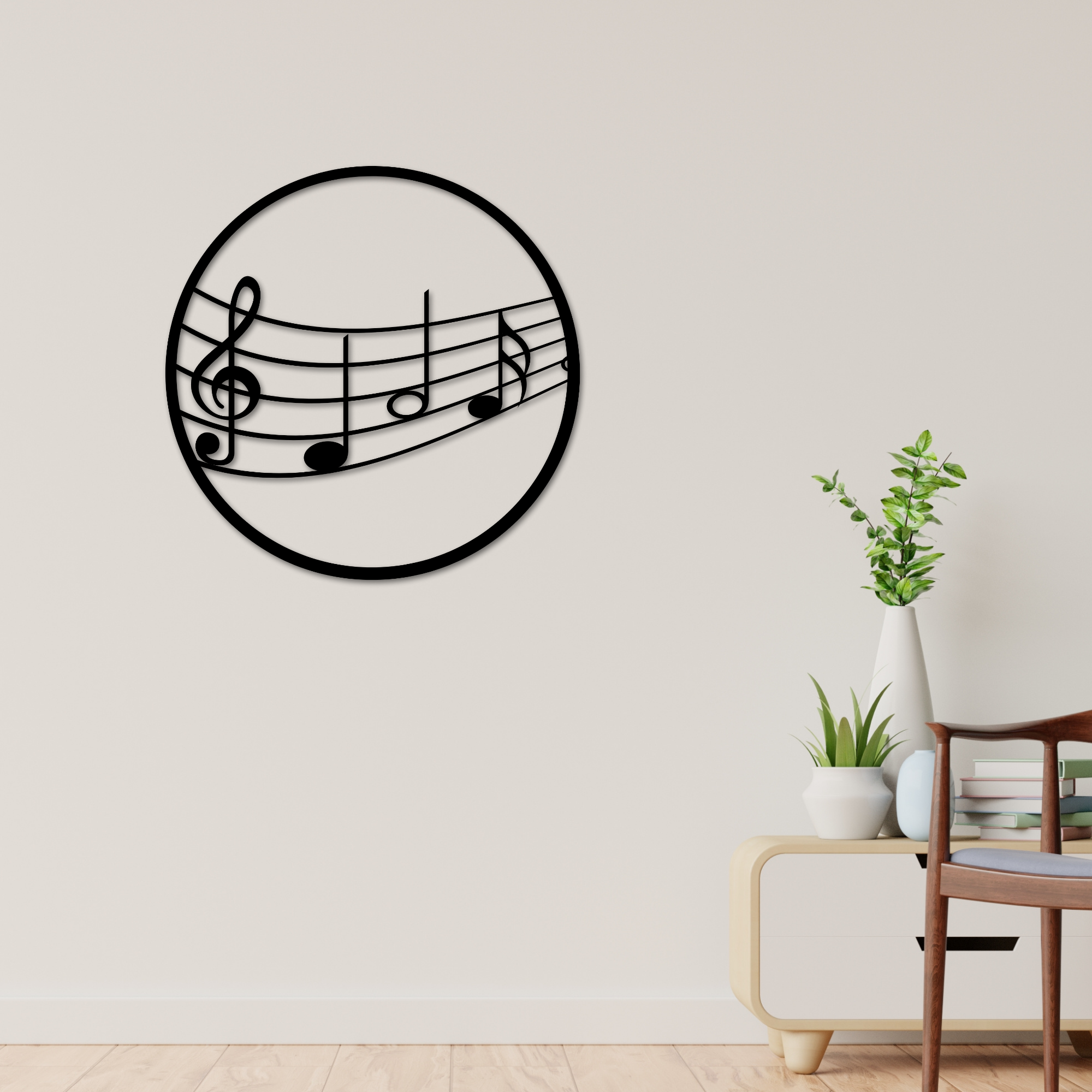Circle Musical Instrument Décor