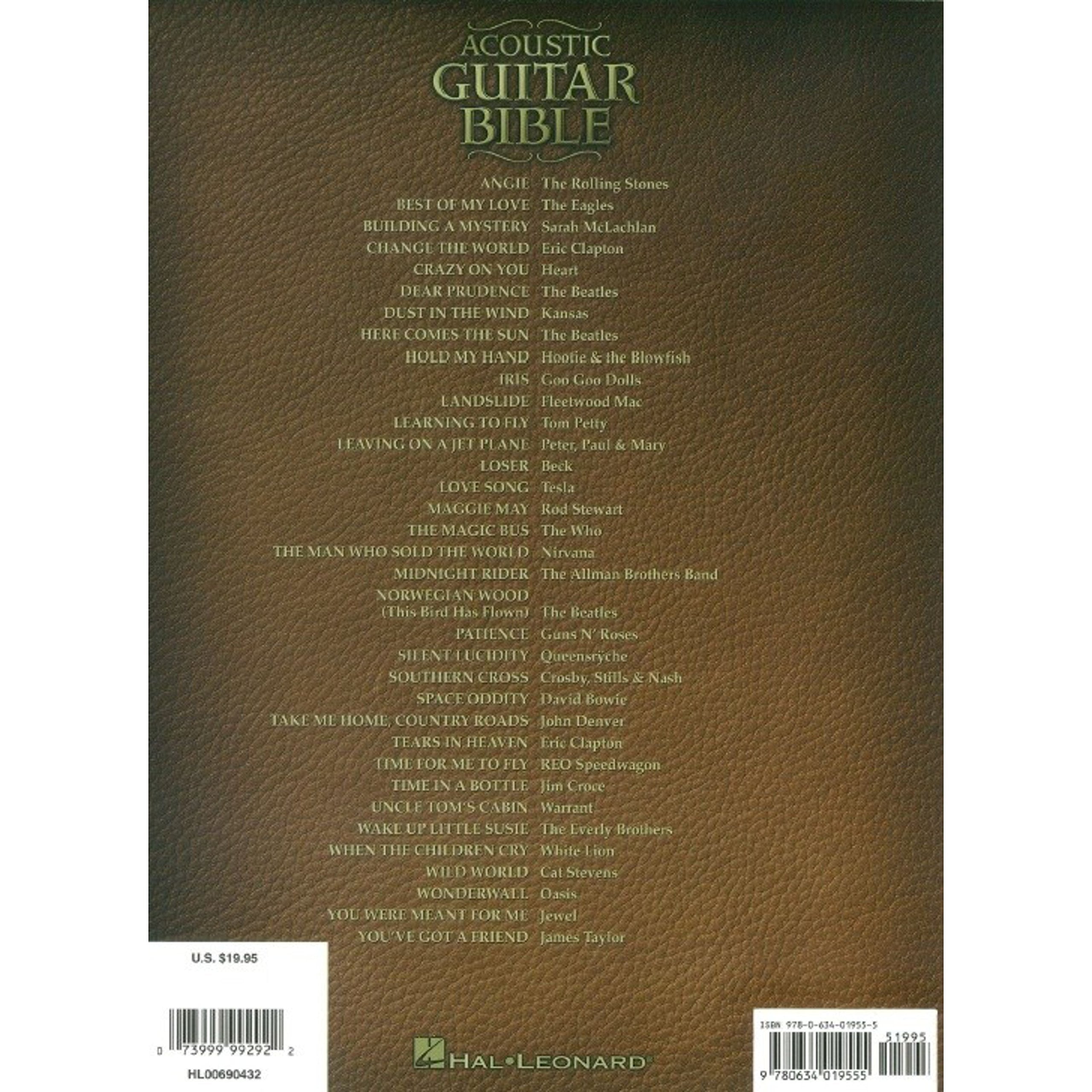 Acoustic Guitar Bible: Guitar Recorded Versions by Various